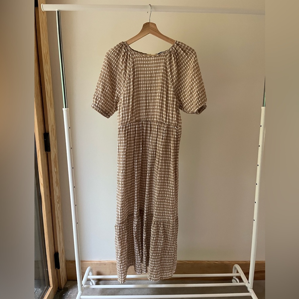 Tiered gingham ASOS dress